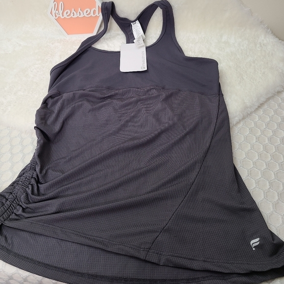 𝅺Fabletics gray Cashel Curve Cinch Tank - Picture 3 of 6